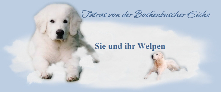 Sie und ihr Welpen